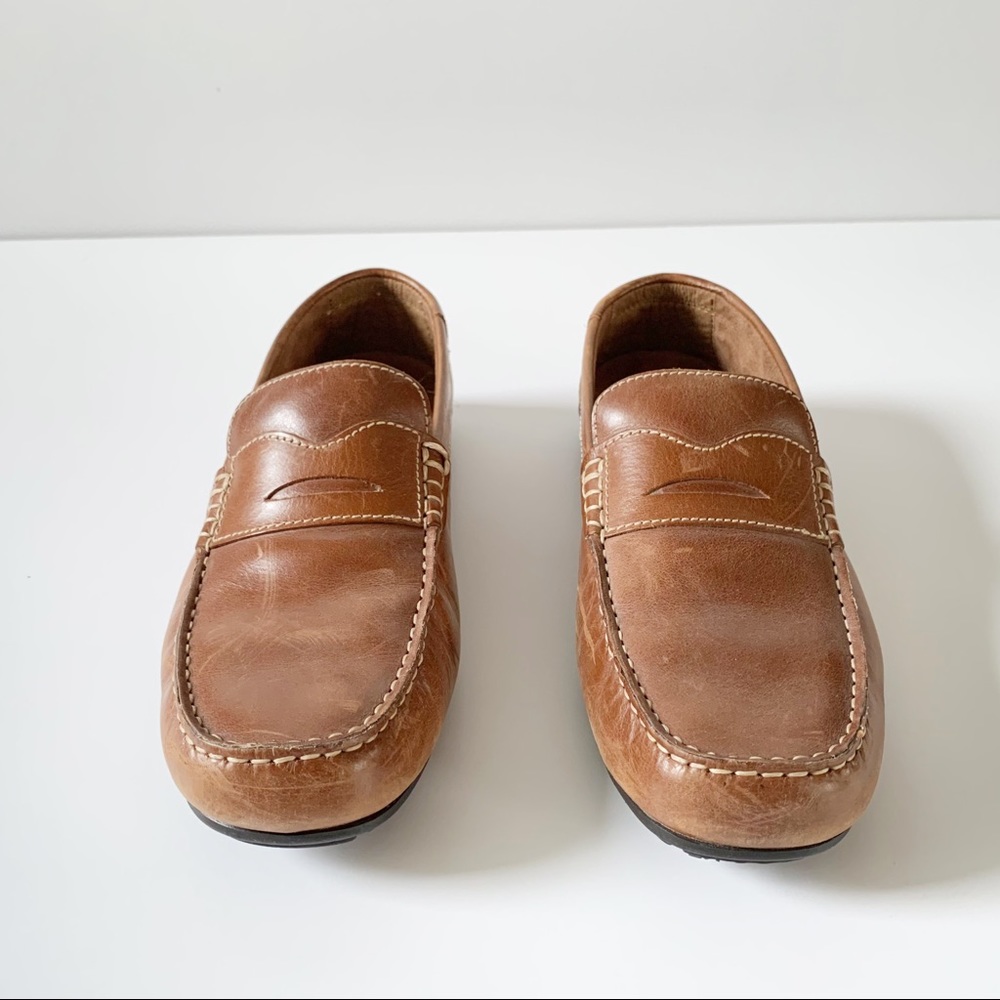 Mens Rockport Chaden Leather Loafer Driving Shoes